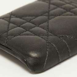 Dior Black Cannage Leather Lady Dior iPhone X Case