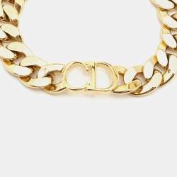 Pre Owned Dior Danseuse Étoile Gold Tone Bracelet 