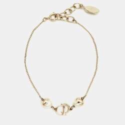 Dior Mise En Dior Faux Pearl Gold Tone Bracelet