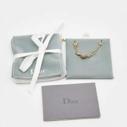 Dior Gold Tone Crystal La Petite Tribale Bracelet