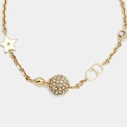 Dior Gold Tone Crystal La Petite Tribale Bracelet