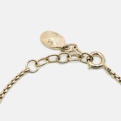 Dior Tribales Faux Pearl Gold Tone Station Bracelet