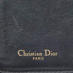 Dior Navy Blue/White Oblique Canvas Bifold iPhone Cover