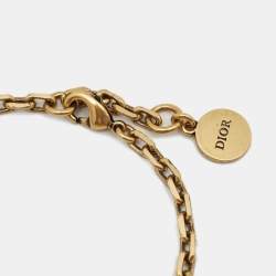 Dior J'Adior Faux Pearl Crystals Gold Tone Bracelet