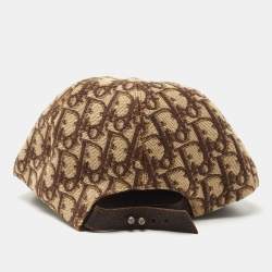 Pre Owned Dior Vintage Beige Oblique Canvas Baseball Cap