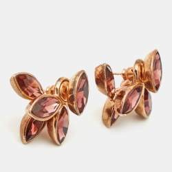 Dior Mise En Tribal Crystals Gold Tone Bracelet Earrings