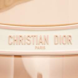 Pre Owned Dior Pink/White Dior Club 1 Sun Visor