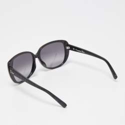 Dior Black Taffetas Oversized Sunglasses