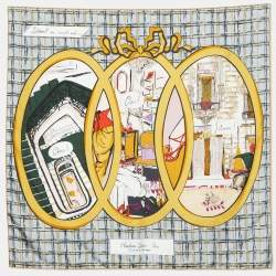 Christian Dior Multicolor printed Silk Square Scarf