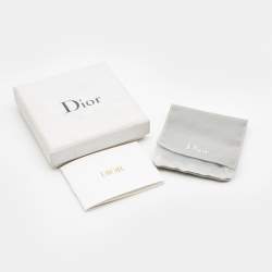 Dior Tribales Faux Pearl Gold Tone Chain Dangle Earrings