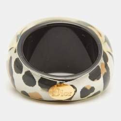 Dior Resin Leopard Printed Ring