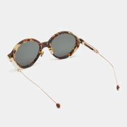 Dior Brown/Gold Tortoise Umbrage Round Sunglasses