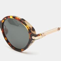 Dior Brown/Gold Tortoise Umbrage Round Sunglasses