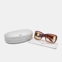 Dior Brown Day 1 Gradient Rectangular Sunglasses 