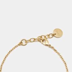 Pre Owned Dior CD Medallion Gold Tone Bracelet