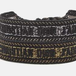 Dior J'adior Metallic Embroidered Cotton Bracelet Set