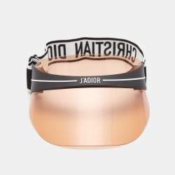 Pre Owned Christian Dior Pink/Black DiorClub1 Sun Visor