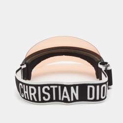 Pre Owned Christian Dior Pink/Black DiorClub1 Sun Visor