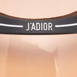 Pre Owned Christian Dior Pink/Black DiorClub1 Sun Visor