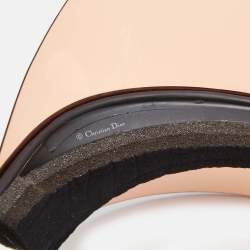 Pre Owned Christian Dior Pink/Black DiorClub1 Sun Visor