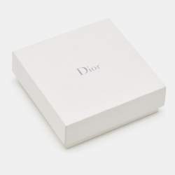 Pre Owned Dior Light Pink Mother of Pearl Butterfly Crystal Gold Tone Ring Size EU 49