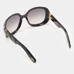 Dior Black/Grey Gradient Cannage Lady 95.22 R2I Round Sunglasses