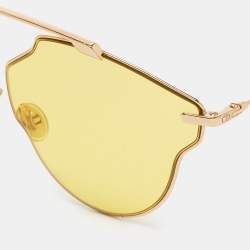Pre Owned Dior Gold Tone/Yellow 000HO Dior So Real Pop Sunglasses
