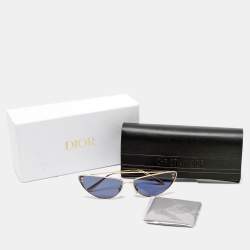 Dior Gold/Blue Miss Dior B1U Butterfly Sunglasses