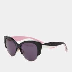 Pre Owned Christian Dior DiorEnvol1 Black/Black LZIBN Cat-Eye Sunglasses