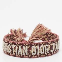 Dior Multicolor J'adior Woven Fabric Adjustable Bracelet