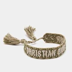 Dior J'adior Woven Fabric Adjustable Bracelet