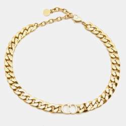 Dior Danseuse Étoile Gold Tone Choker Necklace