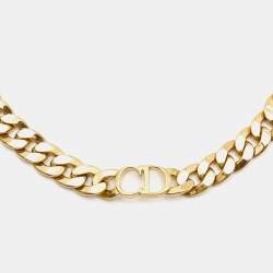 Dior Danseuse Étoile Gold Tone Choker Necklace