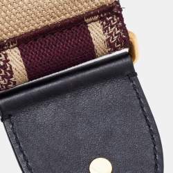 Dior Multicolor Canvas and Leather Shoulder Bag Strap