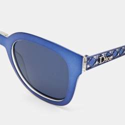 Pre Owned Dior Metallic Blue Diorama1 Sunglasses