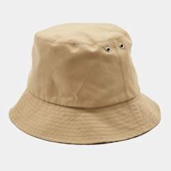 Dior Beige/Brown Oblique Teddy-D Brim Reversible Bucket Hat 58