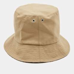 Dior Beige/Brown Oblique Teddy-D Brim Reversible Bucket Hat 58