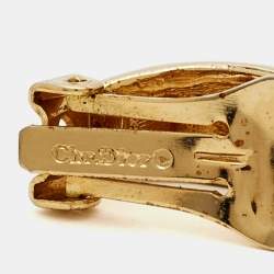 Pre Owned Dior Gold Tone Earrings