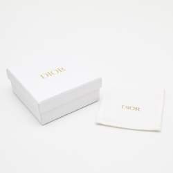 Pre Owned Dior 30 Montaigne Faux Pearl Gold Tone Choker Necklace