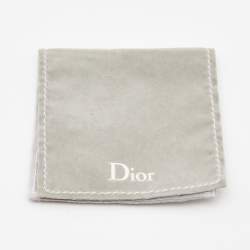 Dior Enamel Gold Tone Dangle Earrings