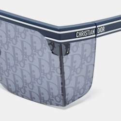 Dior Blue DiorClub M1U Oblique Shield Sunglasses