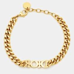 Dior Dio(r)evolution Crystals Gold Tone Bracelet 