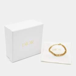Dior Dio(r)evolution Crystals Gold Tone Bracelet 