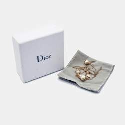 Dior Mise En Dior Faux Pearl Gold Tone Necklace