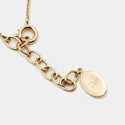 Dior Mise En Dior Faux Pearl Gold Tone Necklace