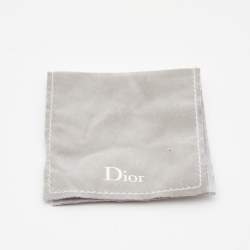 Pre Owned Dior Tribales Faux Pearl Gold Tone Earrings