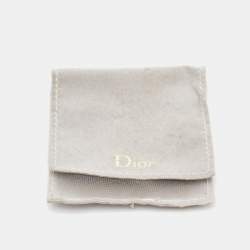 Dior Secret Cannage Faux Pearl Gold Tone Drop Earrings