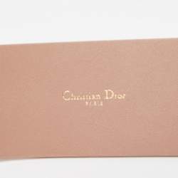 Pre Owned Dior Dusty Pink Leather D Buckle Waist Belt 85CM