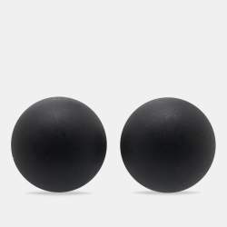 Dior Tribales Resin Faux Pearl Silver Tone Earrings