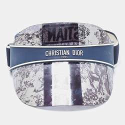 Dior Blue Mirrored Toile de Jouy DiorClub V1U Visor